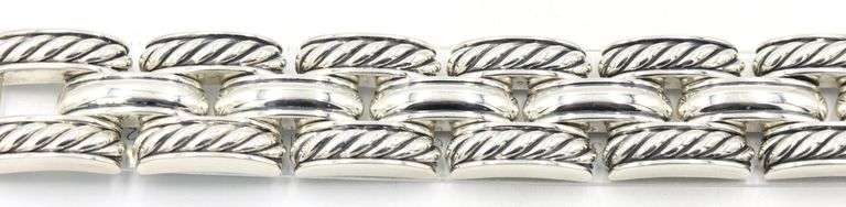 David Yurman Cable Brick 3 row bracelet