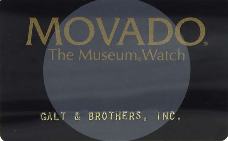 Movado Museum gold plated quartz white dial watch
