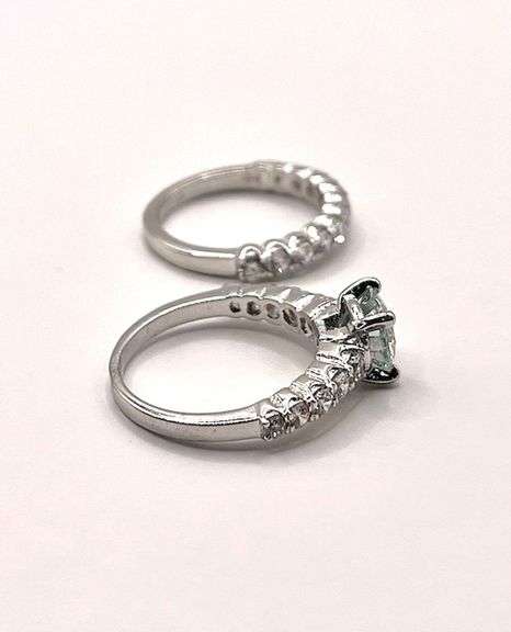 Dazzling Stunning 2 Band Stackable 3.75 Ct Lab Simulated Diamond Ring