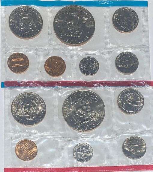 1968-1973 US White Envelope Mint Sets