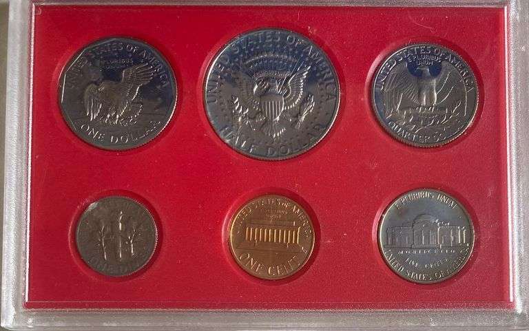 1980- 82  6 US Black Box Proof Sets