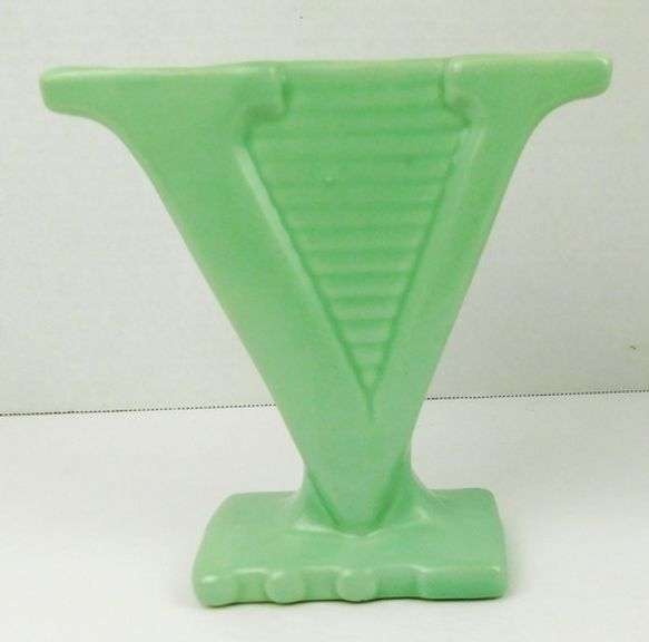 Vintage World War II Victory Pottery Flower Vase