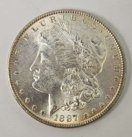 1887 Morgan Silver Dollar, UNC