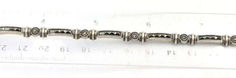 Group lot of 7 Vintage 925 sterling silver bracelets