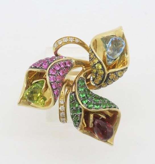 Diamond & Gemstone EFFY Flower Ring