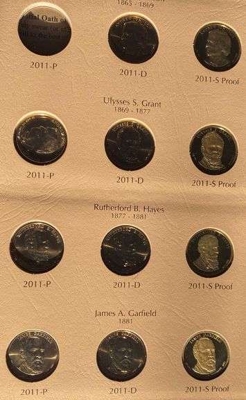 US Presidential Dollars Near Complete Proof &Uncs 2007-2011.
