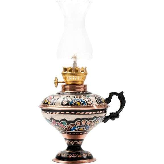 Handmade Copper Hurricane Kerosene Lamp