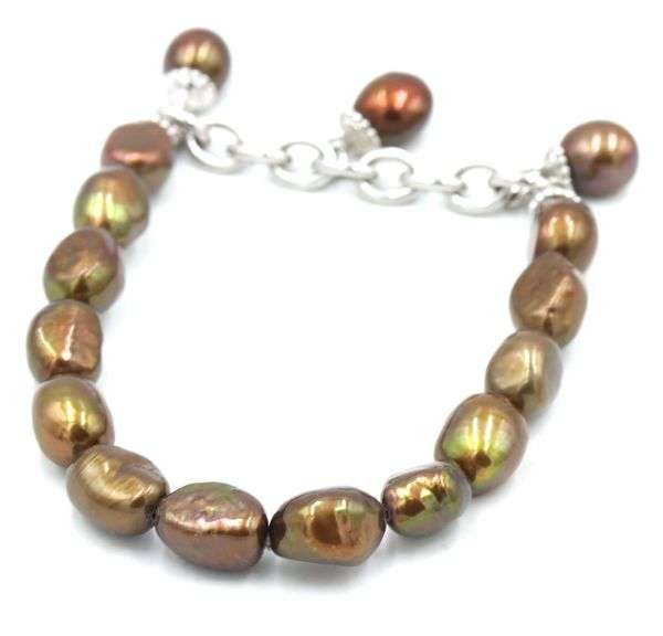 Honora cultured pearl scrunchie bracelet
