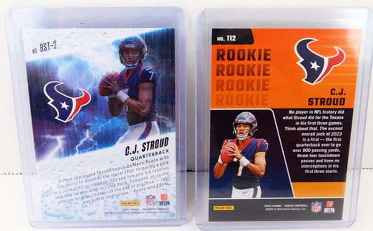 2 C.J. Stroud Rookie Football Cards