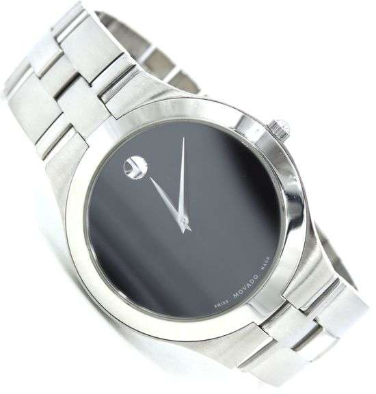 Movado Museum Juro quartz black dial watch