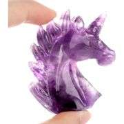 Hand Carved Amethyst Crystal Unicorn
