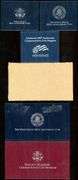 6 Different Commemorative Silver Dollars in Box w/Certificates