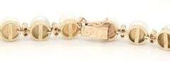 14kt Yellow gold 6.5mm pearl and 0.50ctw diamond bracelet