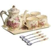 Porcelain Rose Tea Set