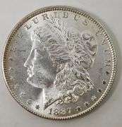 1887 Morgan Silver Dollar, BU
