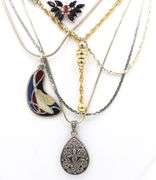 Group lot of 7 Vintage 925 sterling silver necklaces