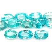Vibrant blue! 9.20ct 12pc Cambodian Zircon set