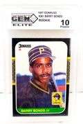 Barry Bonds 1987 Rookie Baseball Card, 10 Pristine