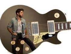 Thomas Rhett Autographed 1/1 Custom Graphics Guitar ACOA