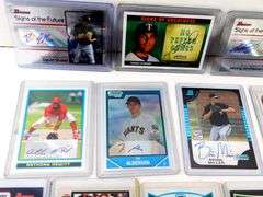16 Autographed Baseball Cards