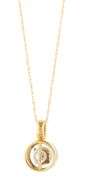 Jean Francois Albert 0.74ct Round Diamond Solitaire Pendant Necklace in 18K
