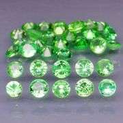 Brilliant! 2.85ct untreated apple green Tsavorite set