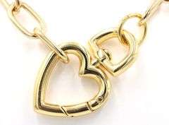 Maxi gold plated chain with heart lock