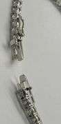 14K White Gold Round Brilliant Cut Tennis Lab Diamond Bracelet