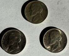 1938 P D S BU Jefferson Nickels