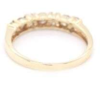 White and Chocolate diamond band in yellow gold