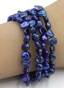Lot of 4 Honora cultured scrunchie bracelets