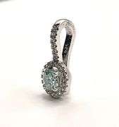 Dazzling 1.45 Ct VVs1 Ice Blue Lab Simulated Diamond Pendant