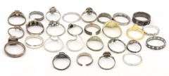 Group lot of Vintage 925 sterling silver rings