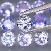 Non stop flashing 3.52ct diamond cut Tanzanite set