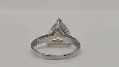 Rare 3.85 Ct VVs1 Trillion Cut Lab Simulated Diamond Ring