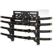 4-Tier Katana Wall Mount Sword Holder