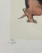 Highly Collectible Norman Rockwell Lithograph in Gold Frame