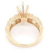 14kt Yellow gold Cubic zirconia marquise halo ring