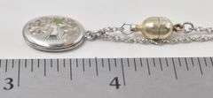 Locket Pendant Necklace in Sterling Silver
