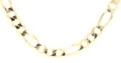 18kt Yellow gold Figaro chain necklace