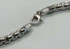 Stunning 28in Italian Silver Rope Chain