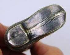Antique Sterling Silver Boot Matchsafe