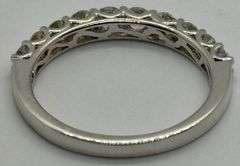 14K White Gold Round Brilliant Cut Ring Set