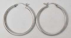 Hoop Earrings in Sterling Silver
