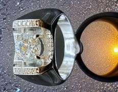 Men's 3.75 Ct White VVs1 H-I Fire Moissanite Ring
