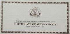 2003-P $1 First Flight Centennial PR DCAM