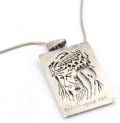 Vintage 925 Sterling silver Mexico pendant on snake chain