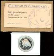 6 Different Commemorative Silver Dollars in Box w/Certificates