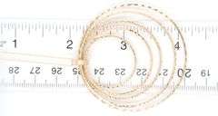 10kt Yellow gold multi circle pendant on chain
