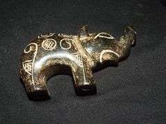 JADE ELEPHANT Statuette